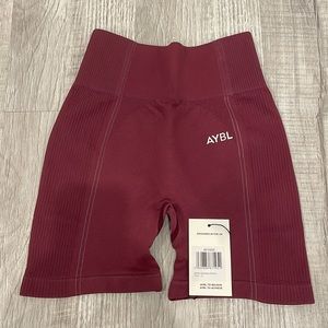 AYBL Reflex Seamless Shorts in Plum Size Small